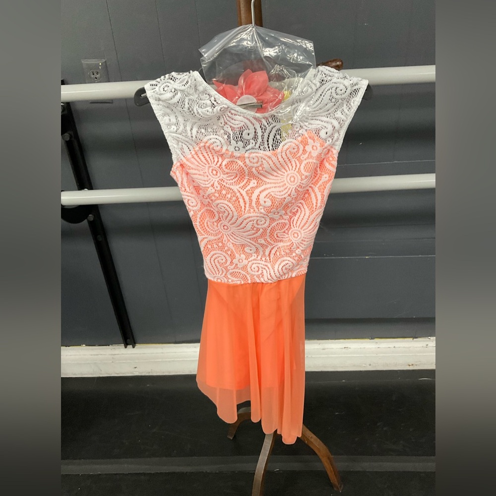 Revolution: this is everything- orange lyrical dress wl white lace